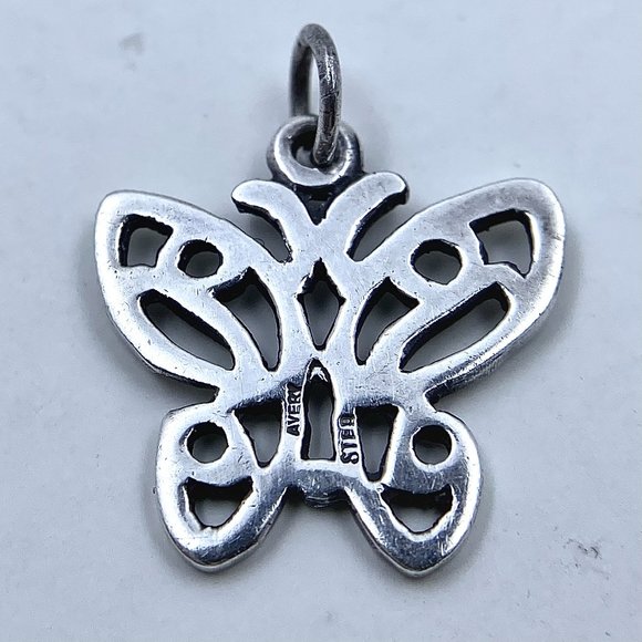 James Avery RETIRED Sterling LACE BUTTERFLY Pend - Picture 2 of 4